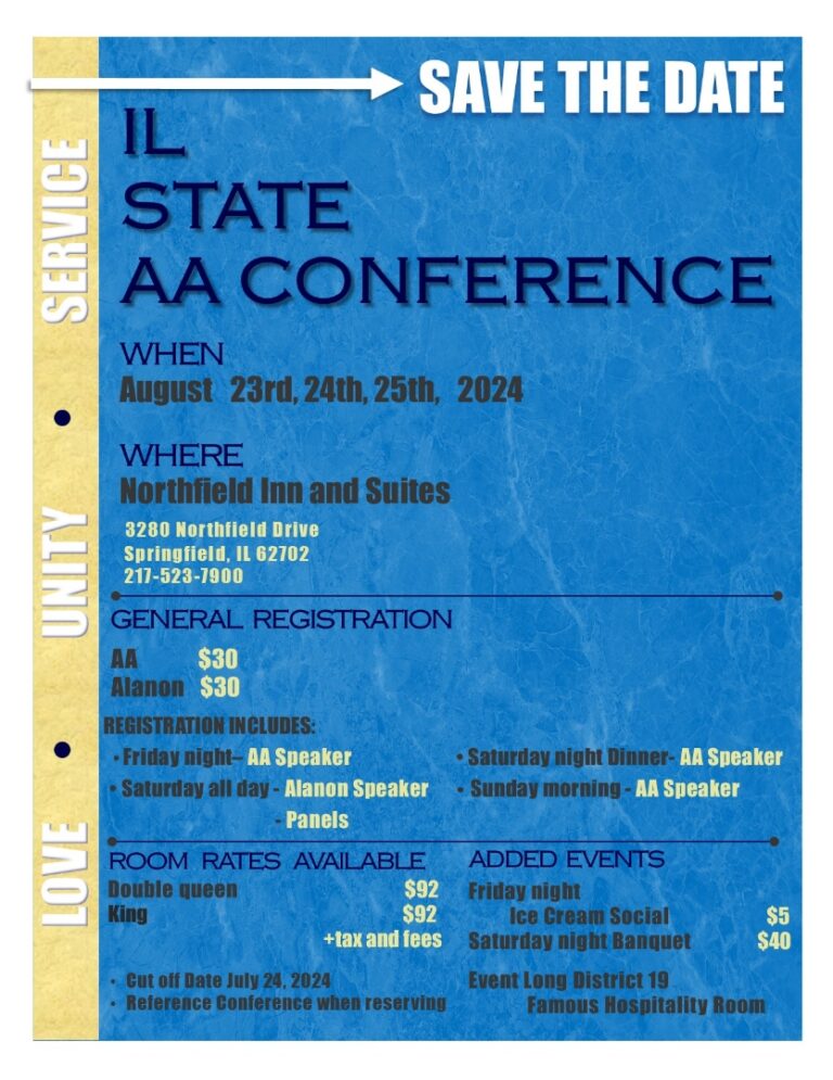 2024 Illinois State Conference Alcoholics Anonymous